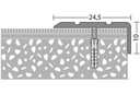 Hoekstrip 25x10 Edelstaal-Mat schroef 10x270cm - nr. 160 | 1602314270 (1)