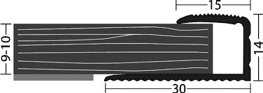 Inschuifstrip 9-10mm Zilver 10x270cm - nr. 256 | 2562011270 (1)