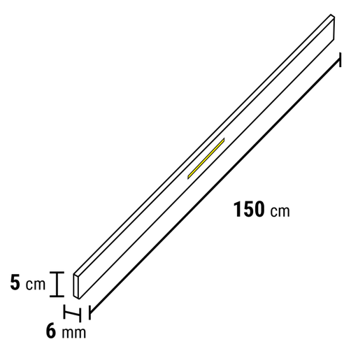 Afwerkstrook PVC gemberkoek UM tbv verl. 150x5cm (2)