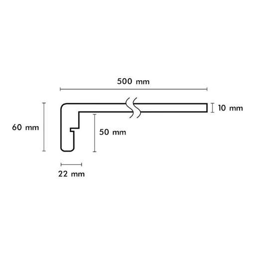 CPL traptrede rechte neus basalt don. PRO 138 x 50 cm (2)