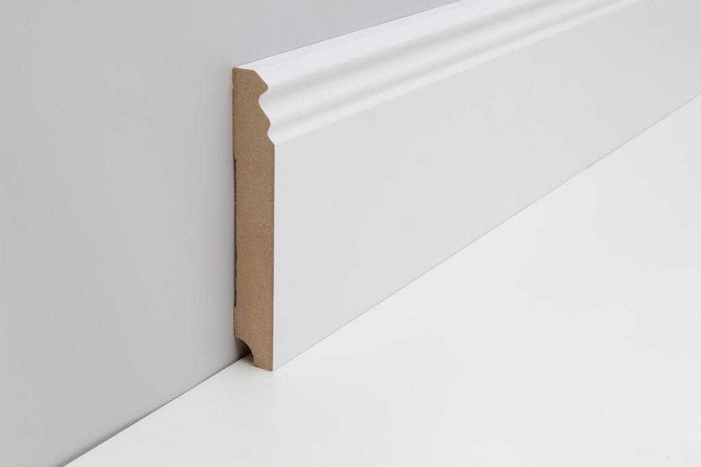 [PAR19014W1_847] JOKA Plint MDF folie P#847 PROF. 18x115mm Wit WS16 2,40mtr