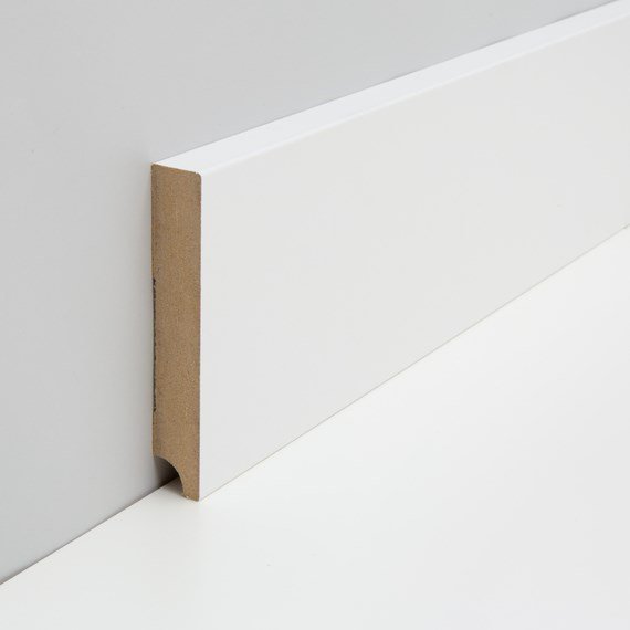 [PAR19014W1_640N] JOKA Plint MDF folie M#640 CUBE 16x 96mm Wit WS16 2,40mtr