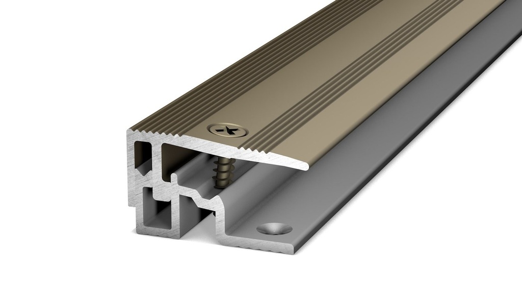 Afsluitprofiel PS400 28mm 7-175mm Edelstaal-Mat schroef 270cm - nr. 404 | 4042314270 (1)