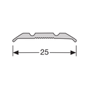 Dilatatieprof. schroef 25 mm alu brons 2,7m (2)