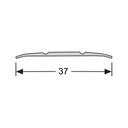 Dilatatieprof. zelfkl. 37 mm alu brons 1m (2)