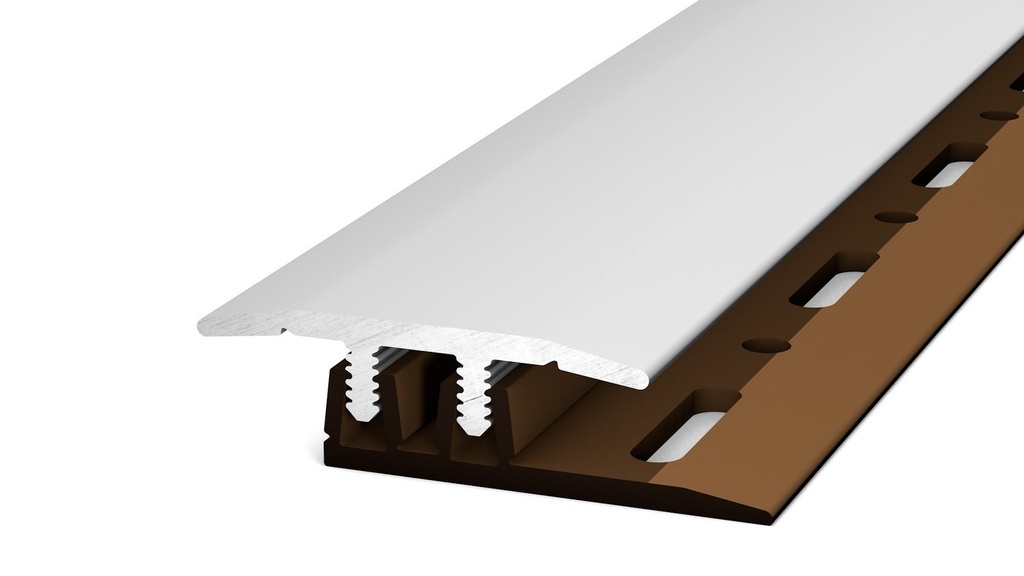 Overgangsprofiel (N) PVC 27mm Zilver 4-75mm 270cm - nr. 322 | 3222011270 (1)