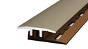 Overgangsprofiel (N) PVC 27mm Edelstaal-Mat 4-75mm 270cm - nr. 322 | 3222014270 (1)
