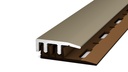 Afsluitprofiel (N) PVC 21mm Edelstaal-Mat 4-7,5mm 270cm - nr. 324 | 3242014270 (1)