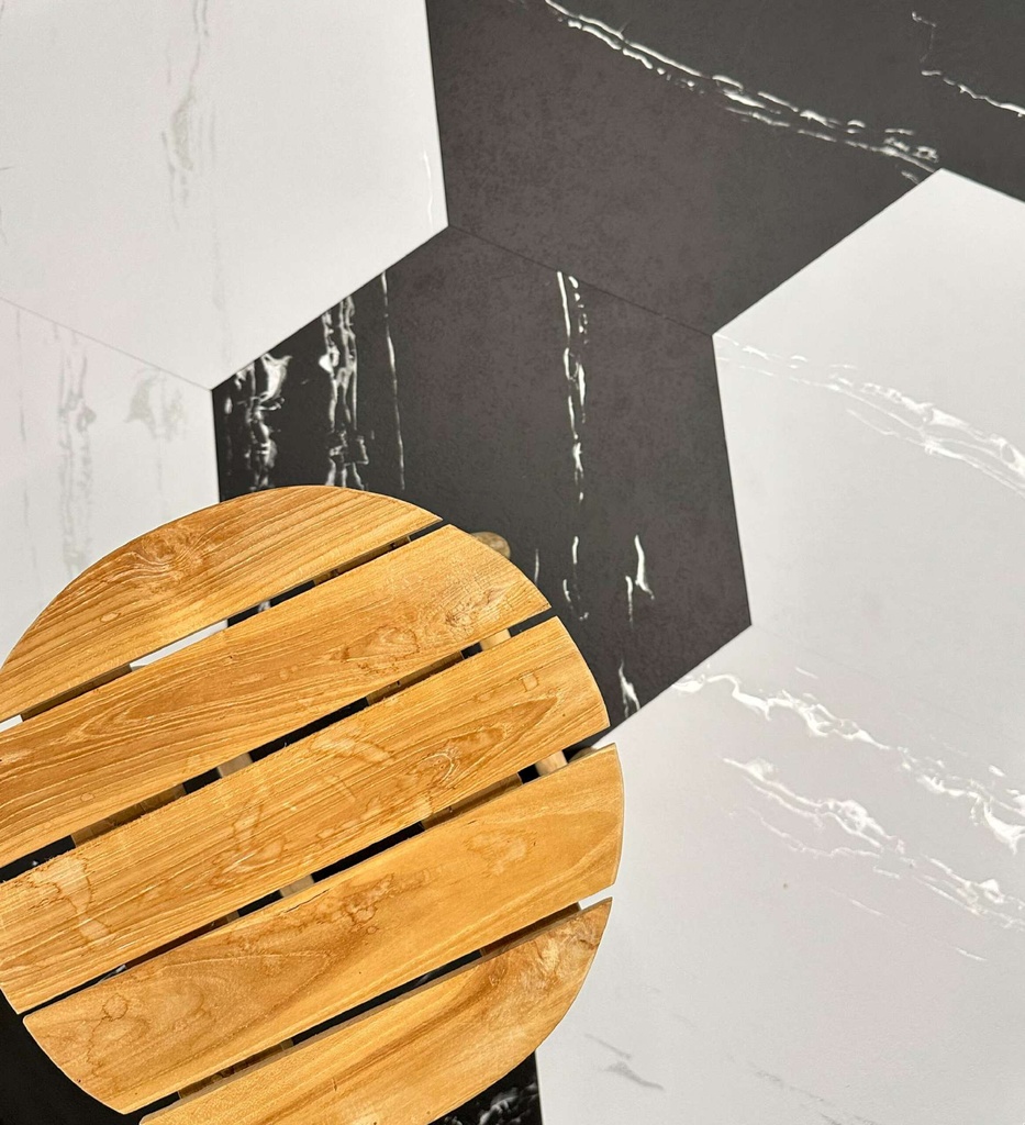 [CAT-TFD-FLOORTILE-HEXAGON-BLACK] Hexagon Black