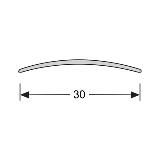 Dilatatieprofiel zelfklevend zilver 3,3x30mm 3m 1276B (2)