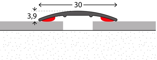 Naadstrip 30mm Edelstaal Mat 270cm ZKL 10stf - nr. 130 | 1302414270 (1)