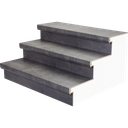 Dubbel stootbord basalt donker PRO 115 x 40 cm (3)