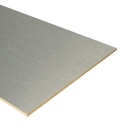 [73979] Dubbel stootbord Aluminium look 181x40cm