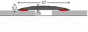 Naadstrip 38mm Brons ZKL Fijne Rib 10x270cm - nr. 139 | 1392412270 (1)