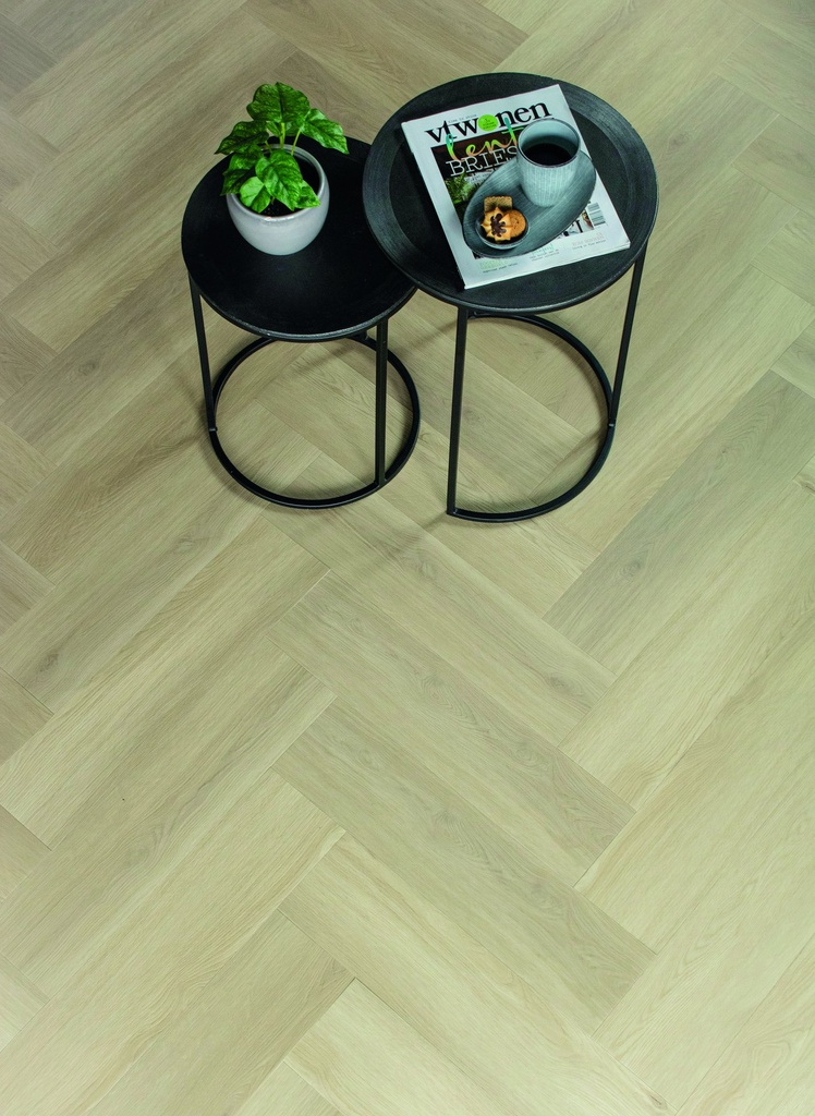 Gelasta Artline Register Visgraat (extra mat) 2400 Beige gelegd in een interieur