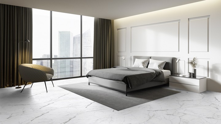 Sense T831 tegel plak PVC gelegd in een interieur