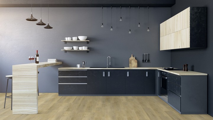 Sense P945 plank plak PVC gelegd in een interieur
