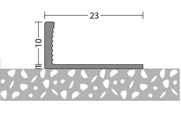 Afsluitprofiel buigbaar 10mm aluminium 10x250cm - nr. 704 | 7041306250 (1)