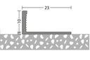 Afsluitprofiel buigbaar 10mm aluminium 10x250cm - nr. 704 | 7041306250 (1)