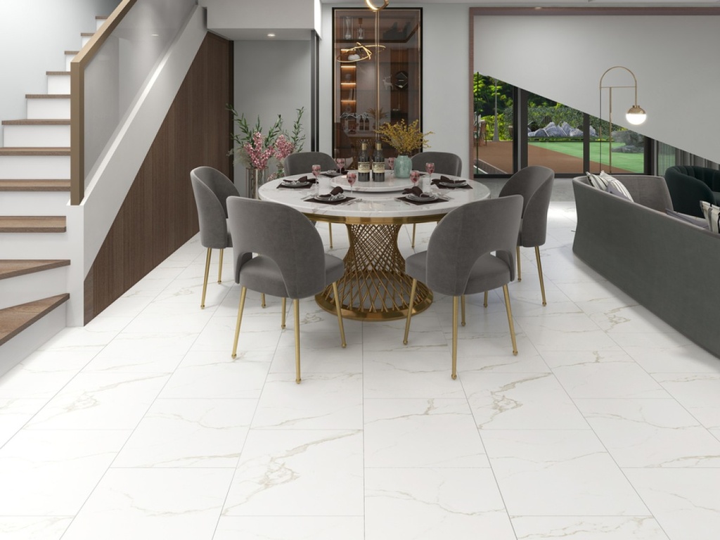 Stone Carrara Marmor Tegel Click | ST-805 - sfeerfoto