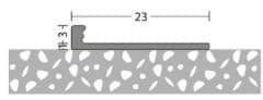 Afsluitprofiel vast 3mm aluminium 10x250cm - nr. 700 | 7001506250 (1)