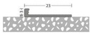 Afsluitprofiel vast 3mm aluminium 10x250cm - nr. 700 | 7001506250 (1)