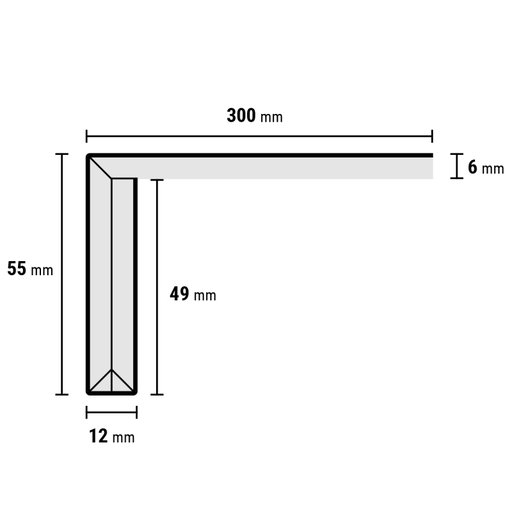 Enkeltrede PVC crème brûlée 150x30cm (2)