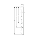 Flexibele Moderne plint 120/90/70x12 RAL 9005 (2)