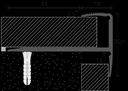 Traphoek afsluitprofiel 13-15mm aluminium 250cm - nr. 273 | 2731311250 (1)