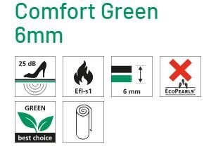 Comfort Green 6mm PU Ondertapijt 150cmx10mtr | 15m² (2)