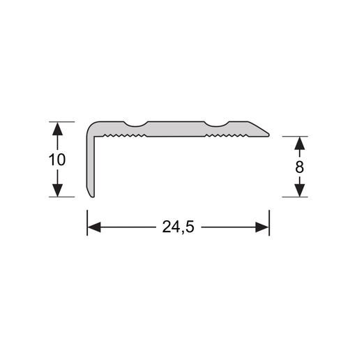 Hoeklijnprofiel zelfklevend 10mm decor 151 2m (2)