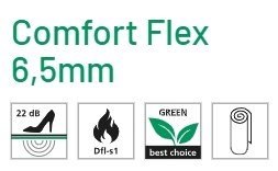 Comfort Flex 6,5mm Ondertapijt 137cmx11mtr | 15,07m² (1)