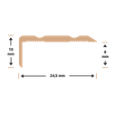 Hoeklijnprofiel zelfklevend matzwart 10x24,5mm 3m 2259 (2)