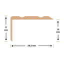 Hoeklijnprofiel zelfklevend matzwart 17x24,5mm 3m 1265A (2)