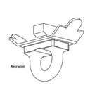 F100/F120 eindstop open Antraciet 100st (1)