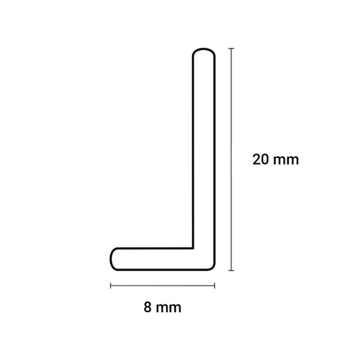 Hoekprofiel 8/20 basalt donker PRO (1)