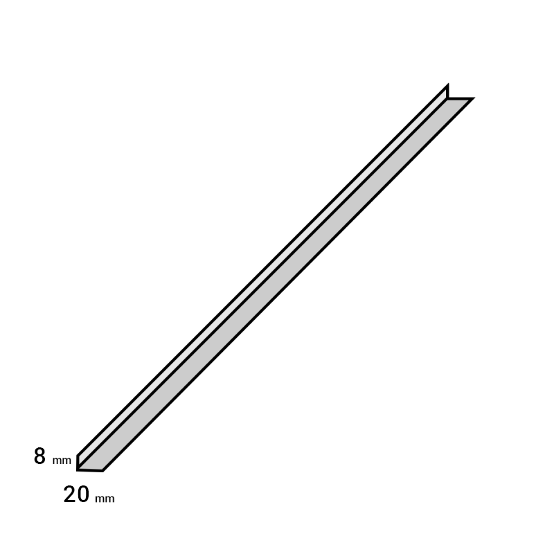 K-Stairs Hoekprofiel 8x20mm Tajo Eiken Greige 2,7m (2)