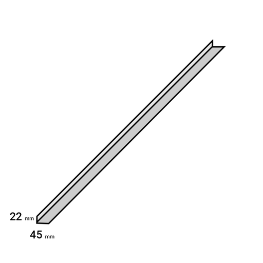 K-Stairs Hoekprofiel voor onderzijde 22x45mm Duero Eiken Kof (2)