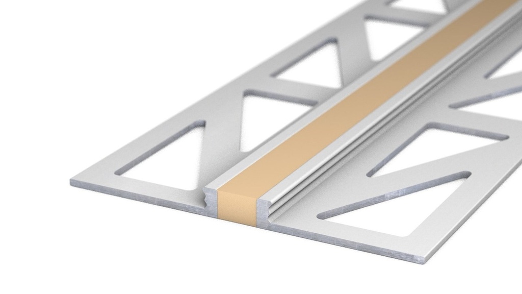 Voeg-/Dilatatieprofiel Aluminium 3 mm Beige 300cm nr. 770 | 7702541300 (1)