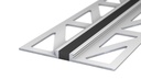 Voeg-/Dilatatieprofiel Aluminium 3 mm Antraciet 300cm nr. 770 | 7702544300 (1)