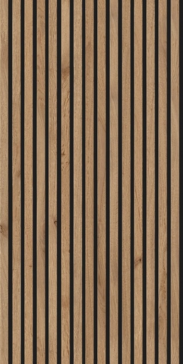 JOKA PARO Akustik PAS360 2790x600mm Eik Rustiek Olie + Zwart Vlies | Pak à 3,35m² (1)