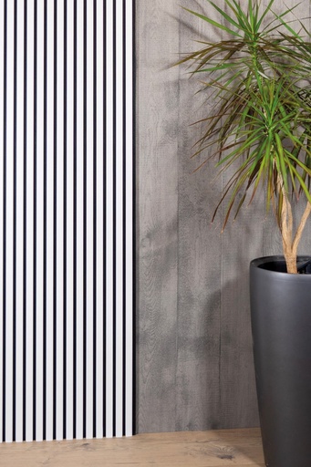 JOKA PARO Akustik PAS210 2790x600mm Wit Ral 9016 Lak + Zwart Vlies | Pak à 3,35m² (1)