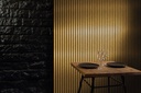 JOKA PARO Akustik PAS110 2400x600mm Goud Metaal Glans + Zwart Vlies | Pak à 2,88m² (1)