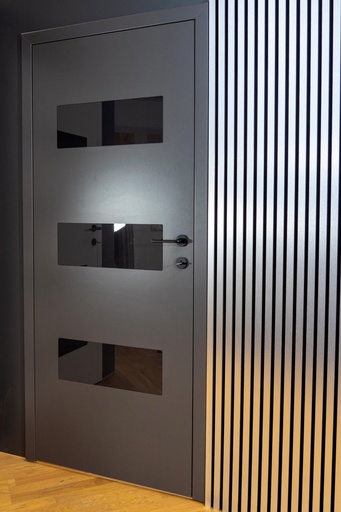 JOKA PARO Akustik PAS120 2790x600mm Zilver Metaal + Zwart Vlies Glans | Pak à 3,35m² (1)