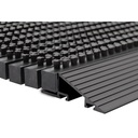 Luxe buitenmat zwart met antraciet strip 50 x 80cm (2)