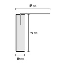 Mexform LVT donker beton uitloopt. alu 130cm (2)