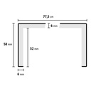 Mexform LVT donker eiken dubbeltrede 100cm (2)