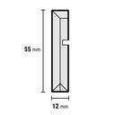Neuslijst PVC bitterkoek 150x5,5cm (2)