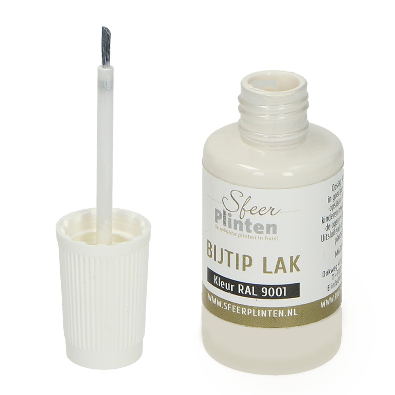 Sfeerplinten bij-tip-lak RAL 9001 - 20 ml (2)