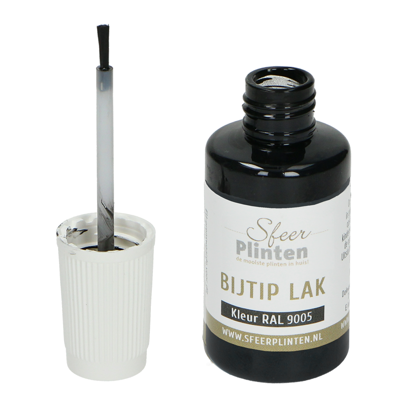 Sfeerplinten bij-tip-lak RAL 9005 - 20 ml (2)